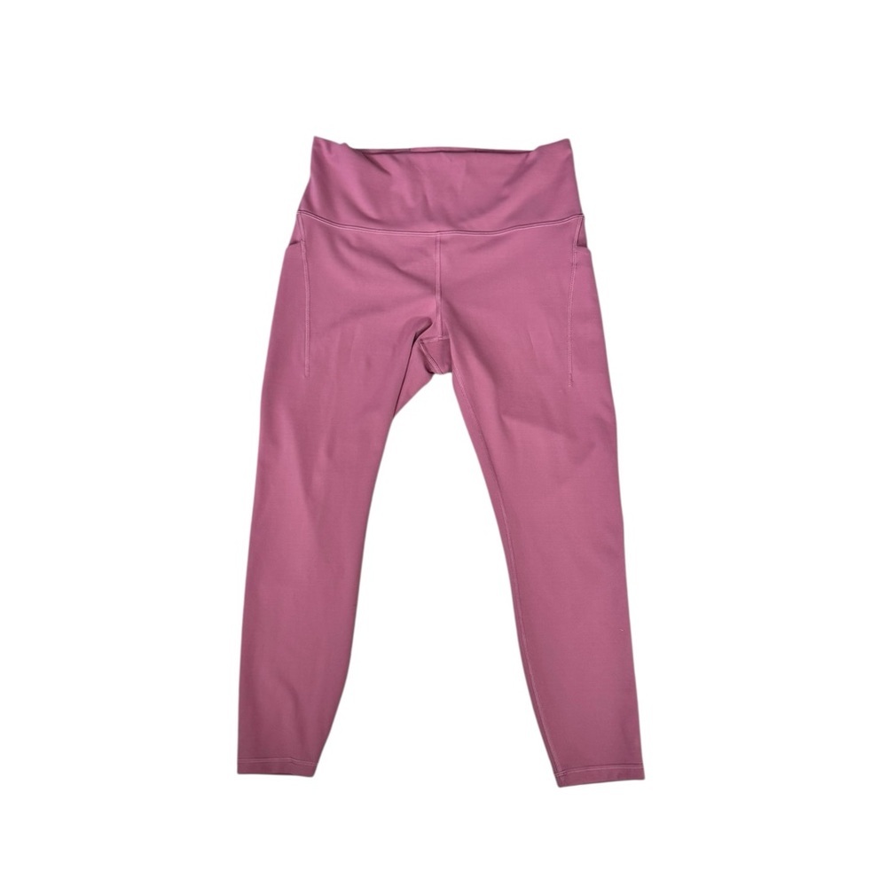 Lululemon Wunder Under High Rise Tight 28” Pink Peony 12 Full-On Luxtreme Yoga